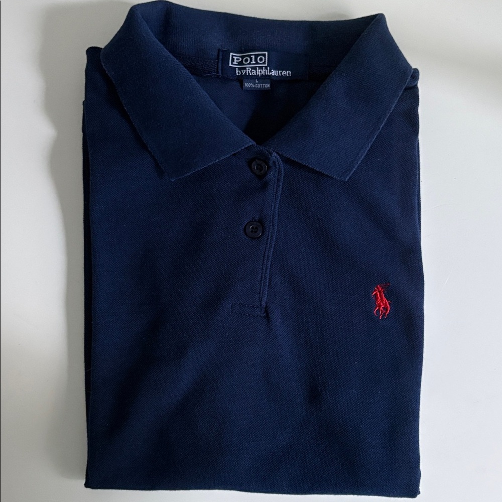 Polo by Ralph Lauren Boys Navy Polo Shirt Size L